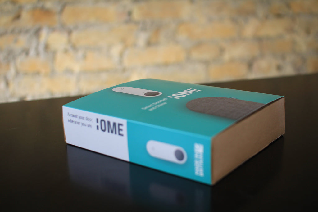 Ome Smart Doorbell and Chime Set in the New Ome Smart Doorbell Branding!